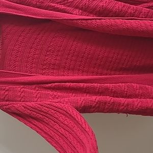 Red/ burgundy cardigan